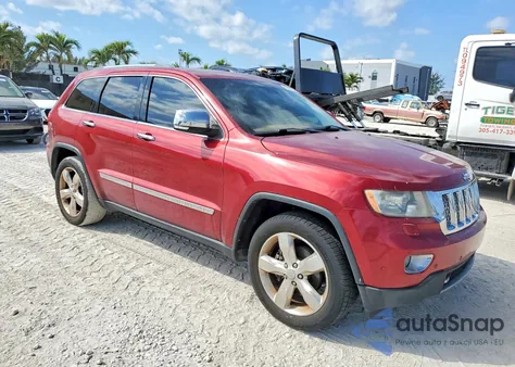 2013 Jeep Grand Cherokee Overland z USA, uszkodzony, nr VIN 1C4RJECT0DC588672